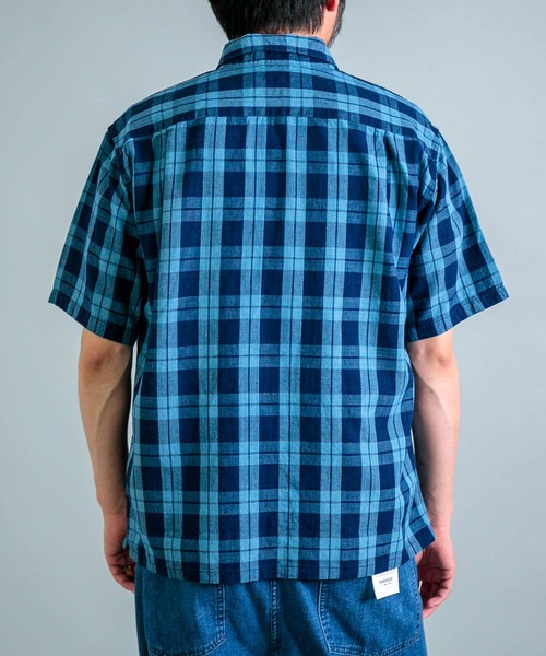 OMNIGOD mens / オムニゴッド ] インディゴ綿麻チェック