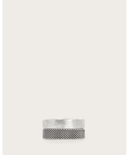 ALLSAINTS(オールセインツ)の「MARS TEXTURED RING SET | MARS テクスチャード リング セット(リング・メンズ・シルバー系その他・S/M)」の5枚目の写真