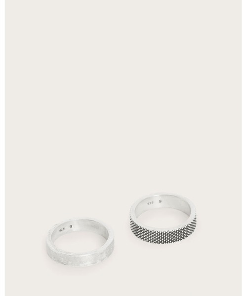 ALLSAINTS(オールセインツ)の「MARS TEXTURED RING SET | MARS テクスチャード リング セット(リング・メンズ・シルバー系その他・S/M)」の6枚目の写真