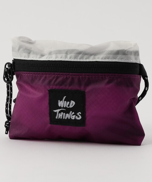 WILD THINGS（ワイルドシングス）の「WILD THINGS/ワイルドシングス CORDURA SIL POUCH コーデュラ シル ポーチ（ショルダーバッグ・メンズ・ブラック/サックスブルー/ラベンダー/ブルーグリーン・ONE SIZE）」の4枚目の写真