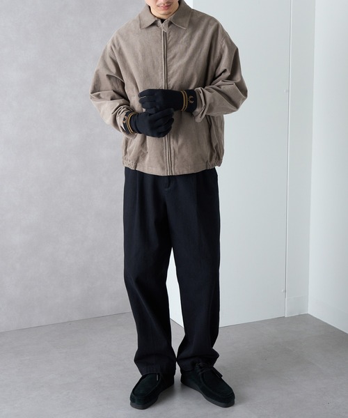 FRED PERRY（フレッドペリー）の「【FRED PERRY】≪スマホ対応≫ TWIN TIPPED MERINO WOOL GLOVES ティップラインメリノウールグローブ 手袋 ギフト プレゼント C9151（手袋・メンズ・ブラック/グレイッシュブルー・L/M）」の7枚目の写真