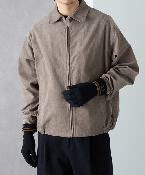 FRED PERRY（フレッドペリー）の「【FRED PERRY】≪スマホ対応≫ TWIN TIPPED MERINO WOOL GLOVES ティップラインメリノウールグローブ 手袋 ギフト プレゼント C9151（手袋・メンズ・ブラック/グレイッシュブルー・L/M）」の5枚目の写真