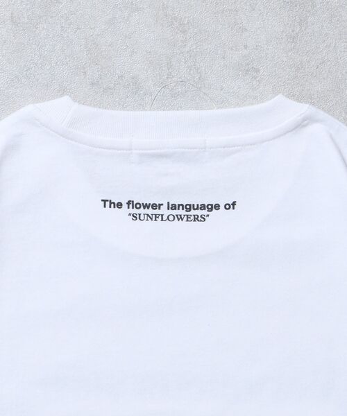 FFEIN(フェイン)の「【FFEIN(フェイン)】ひまわりアートフォトTシャツ / バックロゴ 短丈 Tシャツ クルーネック 半袖(Tシャツ/カットソー・メンズ・ブラック/ホワイト・SMALL/MEDIUM/LARGE)」の20枚目の写真