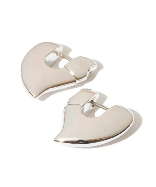 Kinetics（キネティクス）の「LAPUIS Plump heart pierced earrings（ラピュイ プランプ ハート ピアス イヤリング）（ピアス（両耳用）・メンズ・シルバー/ゴールド・FREE）」の7枚目の写真