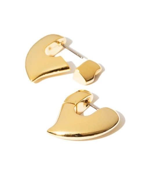 Kinetics（キネティクス）の「LAPUIS Plump heart pierced earrings（ラピュイ プランプ ハート ピアス イヤリング）（ピアス（両耳用）・メンズ・シルバー/ゴールド・FREE）」の13枚目の写真