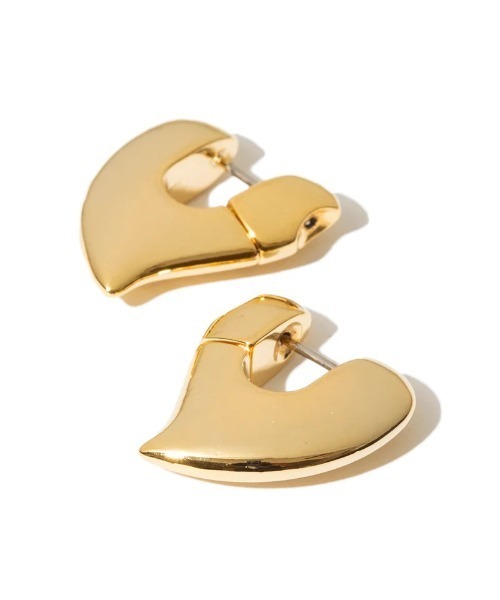 Kinetics（キネティクス）の「LAPUIS Plump heart pierced earrings（ラピュイ プランプ ハート ピアス イヤリング）（ピアス（両耳用）・メンズ・シルバー/ゴールド・FREE）」の14枚目の写真