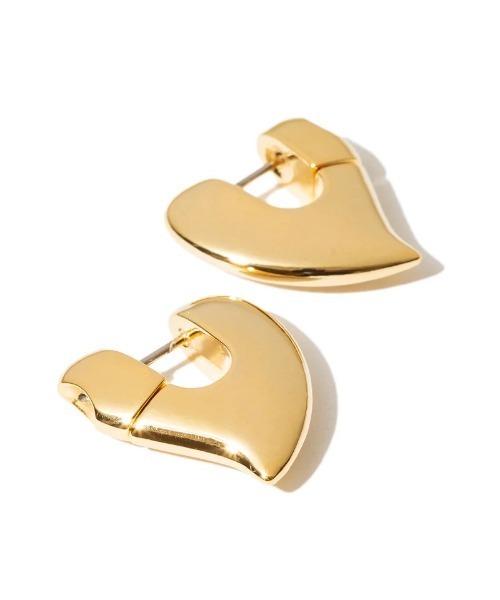 Kinetics（キネティクス）の「LAPUIS Plump heart pierced earrings（ラピュイ プランプ ハート ピアス イヤリング）（ピアス（両耳用）・メンズ・シルバー/ゴールド・FREE）」の11枚目の写真