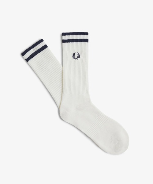 FRED PERRY(フレッドペリー)の「Tennis Socks/テニスソックス(ソックス/靴下・メンズ・ネイビー/イエロー・4-6/6-8)」の2枚目の写真
