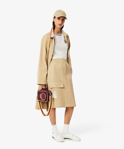 LACOSTE(ラコステ)の「アシンメトリーカーゴポケットスカート(スカート・レディース・ベージュ・38/36/34/40)」の4枚目の写真