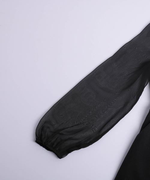 AMELY(エミリー)の「シアードッキング ビジューペプラムトップス(その他トップス・レディース・ブラック/ホワイト・フリー)」の22枚目の写真