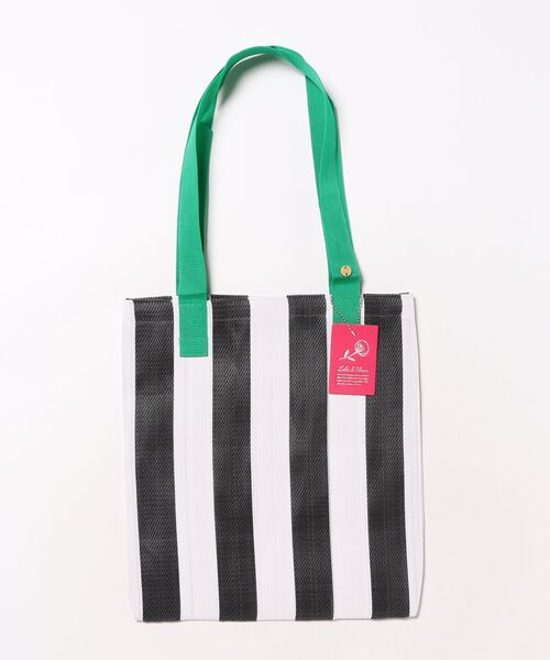 ムラサキスポーツ（ムラサキスポーツ）の「Lila&Fleur/リラアンドフルール トートバッグ Market Bag RF090（ショルダーバッグ・レディース・グリーン×ピンク/オレンジ系その他/ホワイト×ブラック/イエロー× ブルー・FREE）」の12枚目の写真