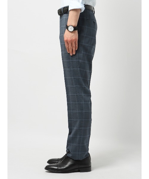 SUIT SQUARE(スーツスクエア)の「涼しい最高パンツ テーパードパンツ ウォッシャブル NON IRON チェック RS07(スラックス・メンズ・ブラウン系/グレー系/ブルー系・S(76cm)/3S(70cm)/SS(73cm)/M(79cm)/L(82cm)/LL(85cm)/3L(88cm)/4L(91cm)/5L(94cm))」の14枚目の写真