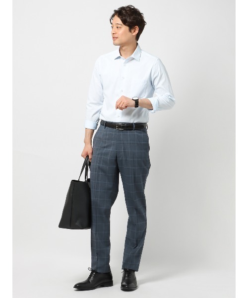 SUIT SQUARE(スーツスクエア)の「涼しい最高パンツ テーパードパンツ ウォッシャブル NON IRON チェック RS07(スラックス・メンズ・ブラウン系/グレー系/ブルー系・S(76cm)/3S(70cm)/SS(73cm)/M(79cm)/L(82cm)/LL(85cm)/3L(88cm)/4L(91cm)/5L(94cm))」の21枚目の写真