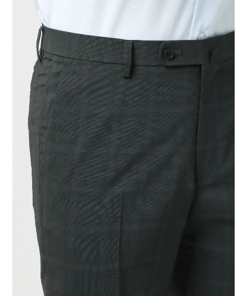 SUIT SQUARE(スーツスクエア)の「涼しい最高パンツ テーパードパンツ ウォッシャブル NON IRON チェック RS07(スラックス・メンズ・ブラウン系/グレー系/ブルー系・S(76cm)/3S(70cm)/SS(73cm)/M(79cm)/L(82cm)/LL(85cm)/3L(88cm)/4L(91cm)/5L(94cm))」の6枚目の写真