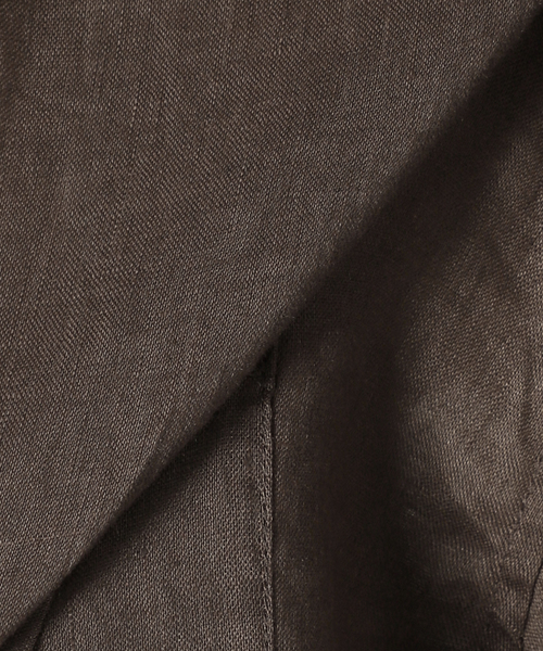 JOURNAL STANDARD relume（ジャーナルスタンダード　レリューム）の「【手洗い可能】大人な抜け感を演出◎ No.66フレンチリネンビッグスキッパー（シャツ/ブラウス・レディース・ブラウン/グリーン/レッド/ネイビー・FREE）」の8枚目の写真