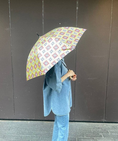 BAYFLOW（ベイフロー）の「【ASANTE SANA】晴雨兼用傘50cm（長傘・レディース・グリーン/イエロー/ネイビー・0）」の12枚目の写真