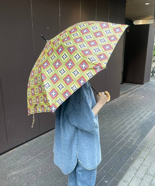 BAYFLOW（ベイフロー）の「【ASANTE SANA】晴雨兼用傘50cm（長傘・レディース・グリーン/イエロー/ネイビー・0）」の17枚目の写真