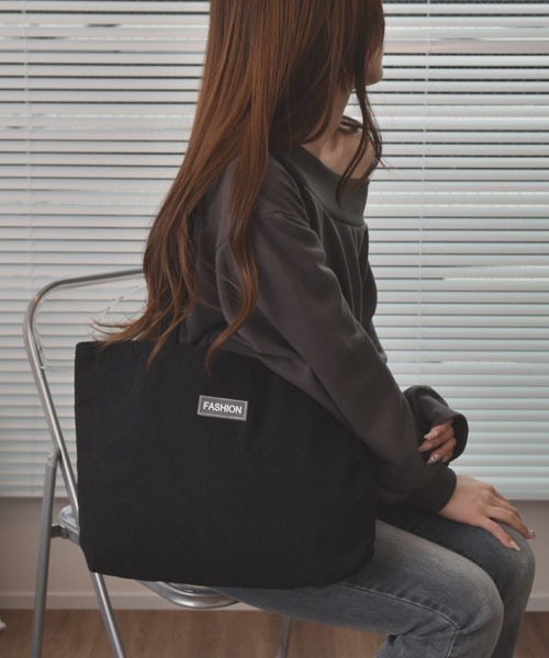 Mayree(メイリー)の「【float】コーデュロイ トートバッグ【A4サイズ収納可能】(トートバッグ・レディース・ブルーグレー/グレー/オフホワイト/ブラック・FREE)」の14枚目の写真