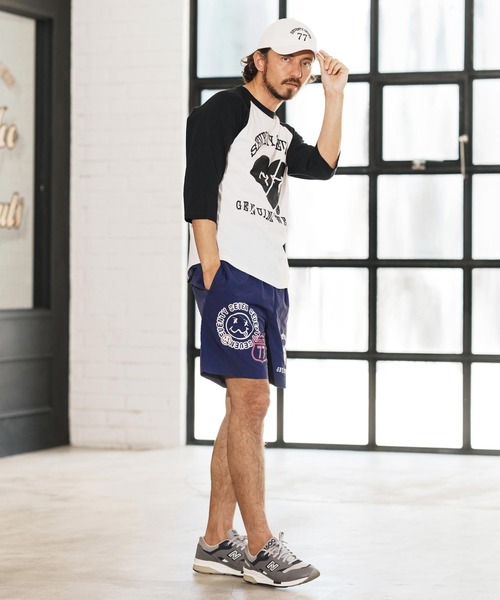 seventy seven(セブンティセブン)の「mp13509-nylon short pants (77mix) ショートパンツ(その他パンツ・メンズ・インディゴブルー/サンドベージュ/ブラック・S/M/L/XL)」の14枚目の写真