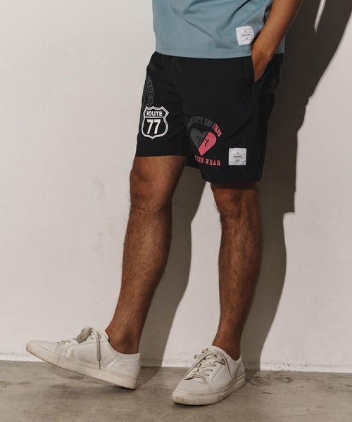 seventy seven(セブンティセブン)の「mp13509-nylon short pants (77mix) ショートパンツ(その他パンツ・メンズ・インディゴブルー/サンドベージュ/ブラック・S/M/L/XL)」の16枚目の写真