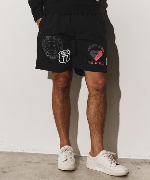 seventy seven(セブンティセブン)の「mp13509-nylon short pants (77mix) ショートパンツ(その他パンツ・メンズ・インディゴブルー/サンドベージュ/ブラック・S/M/L/XL)」の18枚目の写真