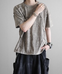KUUUPY（クーピー）の「Chemical Wash Panel T-Shirt - ケミカル切り替えTシャツ（Tシャツ/カットソー）」