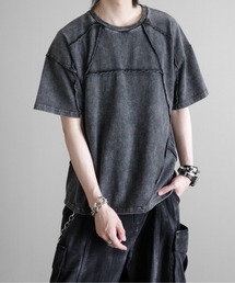 KUUUPY（クーピー）の「Chemical Wash Panel T-Shirt - ケミカル切り替えTシャツ（Tシャツ/カットソー）」