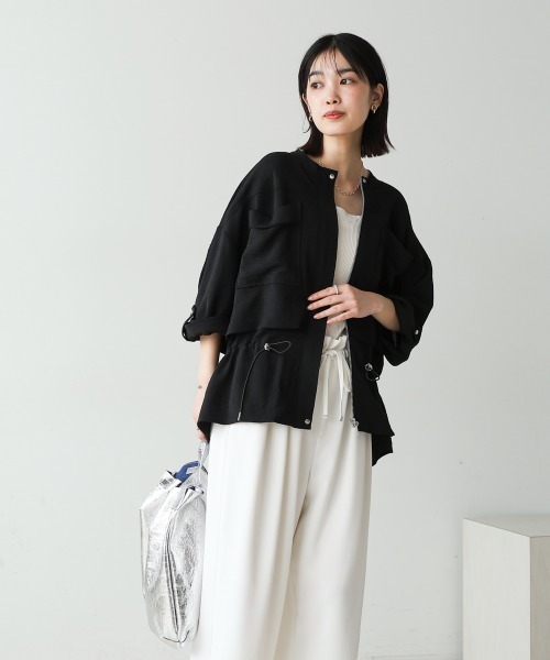 NORDISK■レディース サファリ ジャケット■送料込 STYLEBLOCK コート アウター ガーゼツイルオープンカラー