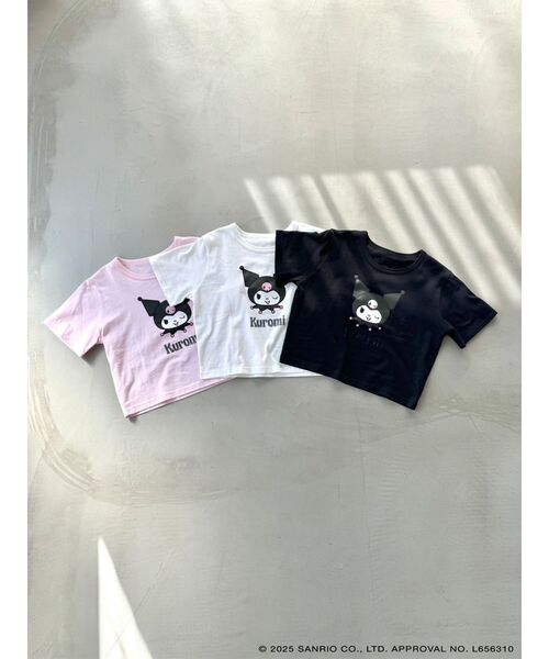 CALNAMUR(カルナムール)の「【メロクロコラボ】WINK KUROMI TEE(Tシャツ/カットソー・レディース・ホワイト/ブラック/ピンク・FREE)」の5枚目の写真