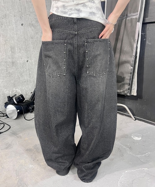 スタッズバレルデニム（デニムパンツ）｜Figments（フィグメンツ