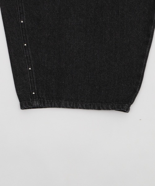 Figments（フィグメンツ）の「スタッズバレルデニム（デニムパンツ・レディース・ライトブルー/ブラック・SMALL/MEDIUM/LARGE）」の15枚目の写真