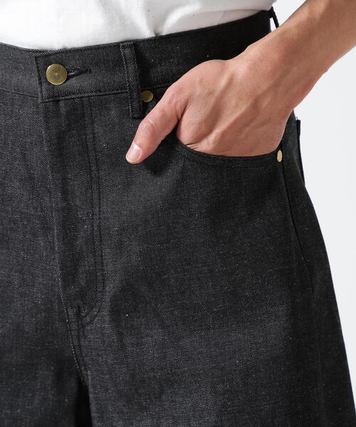 Toironier（トワロニエ）の「Toironier/トワロニエ/Rigid Elephant Denim（デニムパンツ・メンズ・ブラック・1/2）」の14枚目の写真