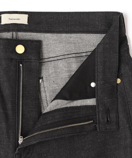 Toironier（トワロニエ）の「Toironier/トワロニエ/Rigid Elephant Denim（デニムパンツ・メンズ・ブラック・1/2）」の19枚目の写真