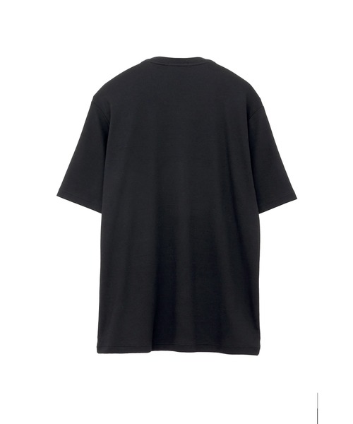 HIGH STREET(ハイストリート)の「HIGH STREET∴ハイツイストスムースクルーネック半袖カットソー(Tシャツ/カットソー・メンズ・ホワイト/ブルー系2/ブラック・M/L/LL)」の4枚目の写真