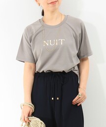 MICO COULIER | 《接触冷感》Premium Cool Smooth ラグランロゴプリントT(Tシャツ/カットソー)