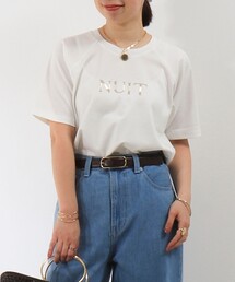 MICO COULIER（ミコクリエ）の「《接触冷感》Premium Cool Smooth ラグランロゴプリントＴ（Tシャツ/カットソー）」
