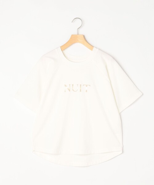 MICO COULIER（ミコクリエ）の「《接触冷感》Premium Cool Smooth ラグランロゴプリントＴ（Tシャツ/カットソー・レディース・オフホワイト/グレー/ネイビー・38）」の22枚目の写真