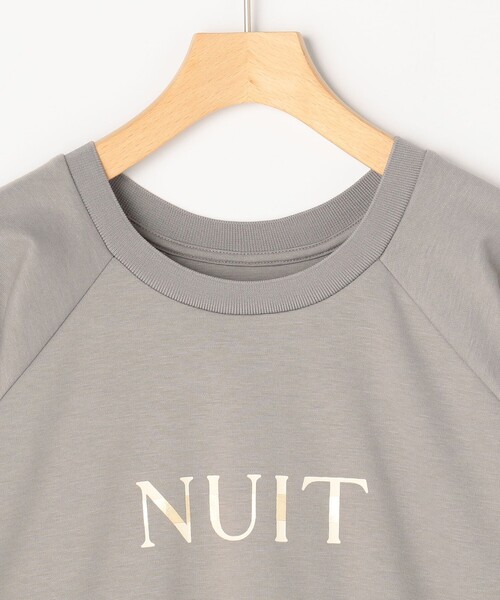 MICO COULIER（ミコクリエ）の「《接触冷感》Premium Cool Smooth ラグランロゴプリントＴ（Tシャツ/カットソー・レディース・オフホワイト/グレー/ネイビー・38）」の10枚目の写真