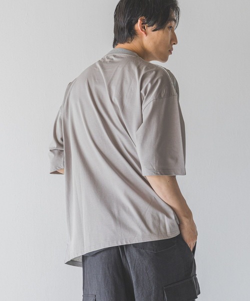 LOWRYS FARM（ローリーズファーム）の「３ＤニットキリカエＴＳＳ　452339（Tシャツ/カットソー・メンズ・ブラック/ブラウン/グレー・MEDIUM/LARGE）」の21枚目の写真