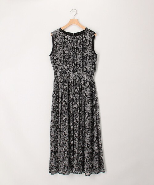 MICO COULIER（ミコクリエ）の「楊柳花柄プリントワンピース（ワンピース・レディース・ブラック系その他/ホワイト系その他・38）」の10枚目の写真