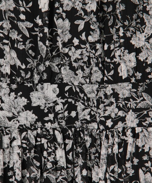 MICO COULIER（ミコクリエ）の「楊柳花柄プリントワンピース（ワンピース・レディース・ブラック系その他/ホワイト系その他・38）」の11枚目の写真