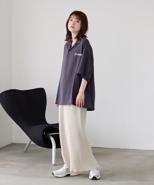 coen（コーエン）の「Sarry Cat刺繍レーヨンシャツ（シャツ/ブラウス・メンズ・ライトブルー/ダークグレー/イエロー・L/M）」の14枚目の写真