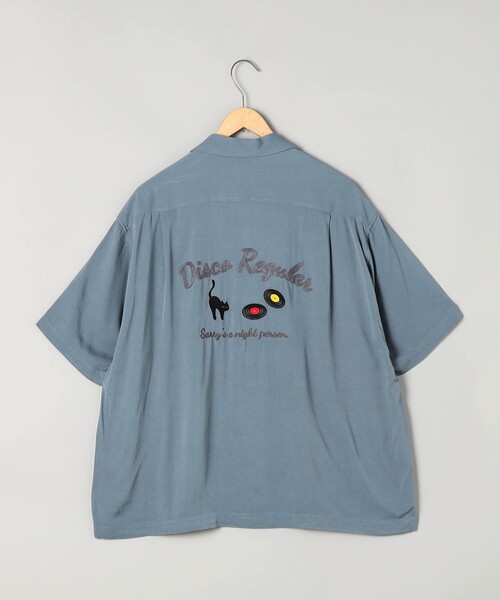 coen（コーエン）の「Sarry Cat刺繍レーヨンシャツ（シャツ/ブラウス・メンズ・ライトブルー/ダークグレー/イエロー・L/M）」の20枚目の写真