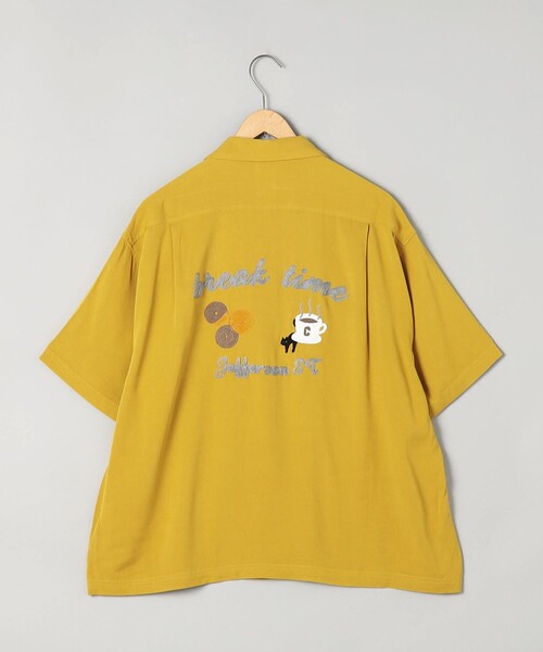 coen（コーエン）の「Sarry Cat刺繍レーヨンシャツ（シャツ/ブラウス・メンズ・ライトブルー/ダークグレー/イエロー・L/M）」の22枚目の写真