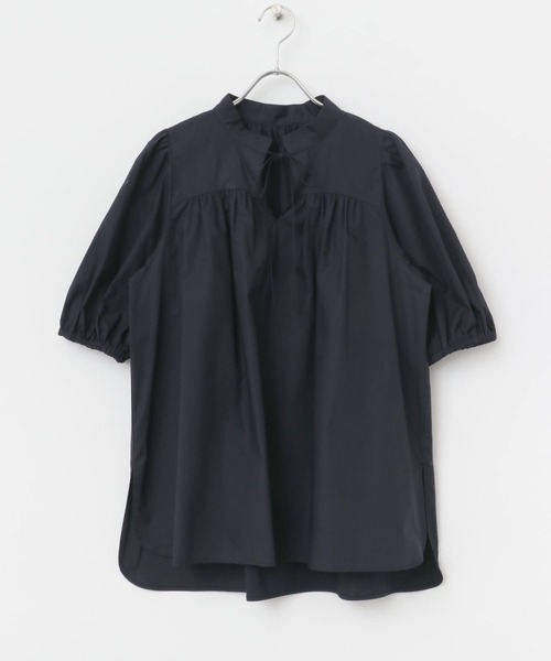 F by ROSSO（エフバイロッソ）の「F by ROSSO　パフスリーブチュニックブラウス（チュニック・レディース・ネイビー/オフホワイト・FREE）」の16枚目の写真