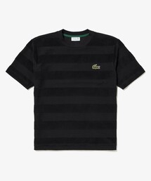 LACOSTE | 【LACOSTE/ラコステ】パイル地切り替え同色ボーダーTシャツ(Tシャツ/カットソー)