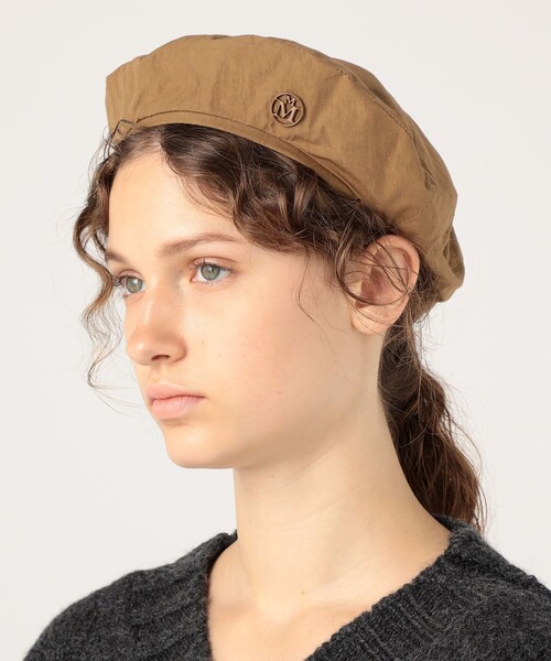 MAISON MICHEL(メゾンミッシェル)の「MAISON MICHEL New Bully Hat(ハンチング/ベレー帽・レディース・キャメル/ブルー・M/S)」の3枚目の写真