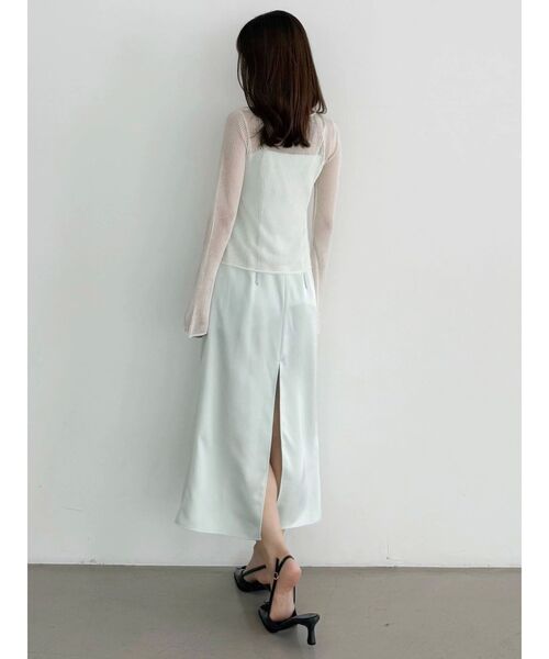 MERCURYDUO（マーキュリーデュオ）の「シアーフロントリボンカーデ（カーディガン/ボレロ・レディース・オフホワイト/ミント/ネイビー/ピンク・FREE）」の19枚目の写真