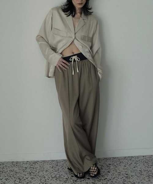 anuke（アンヌーク）の「anuke Rib Biker Pants リブバイカーパンツ