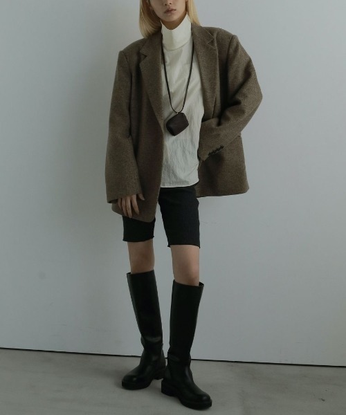 anuke（アンヌーク）の「anuke Rib Biker Pants リブバイカーパンツ